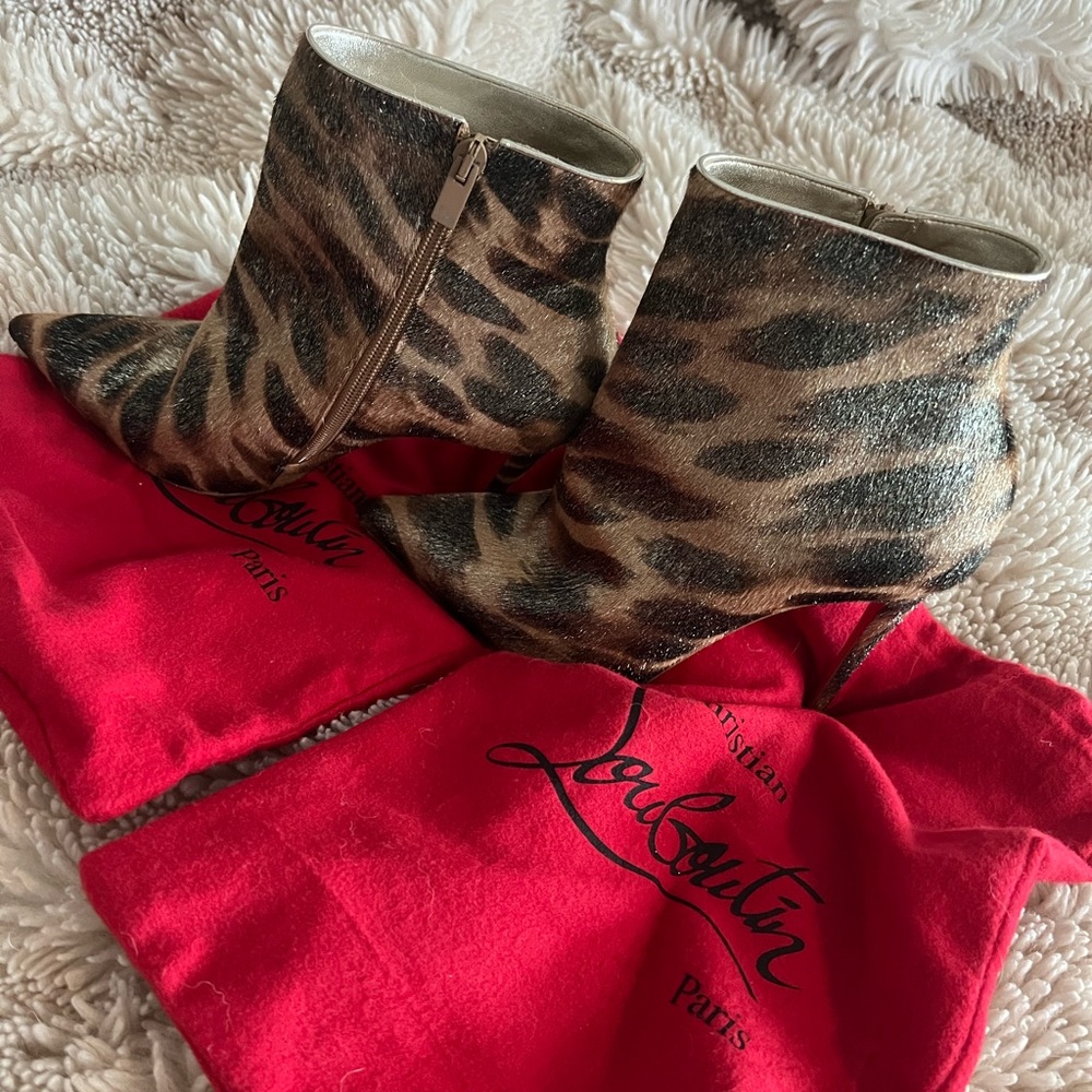 CLB Leopard Calfskin boots